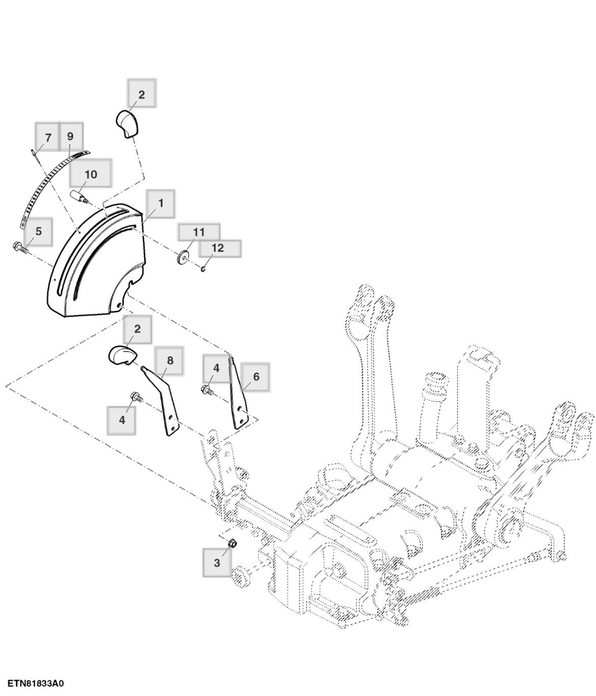 Tay nâng phần tư trục lắc - ST707516